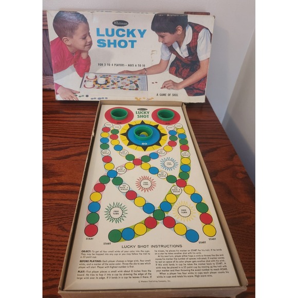 Whitman Other - Lucky Shot Board‎ Game 1966 Original Game